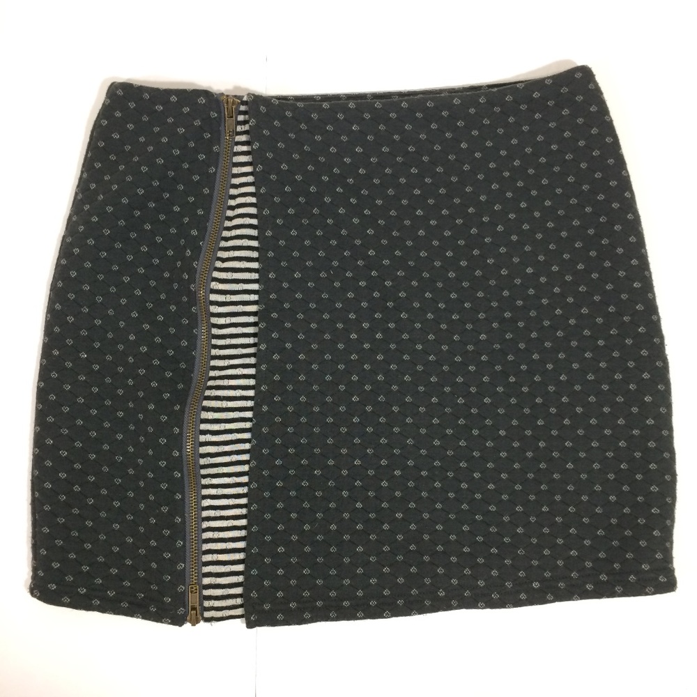 Mystree Textured Wrap Stripe Layer Zip Skirt Med - image 6